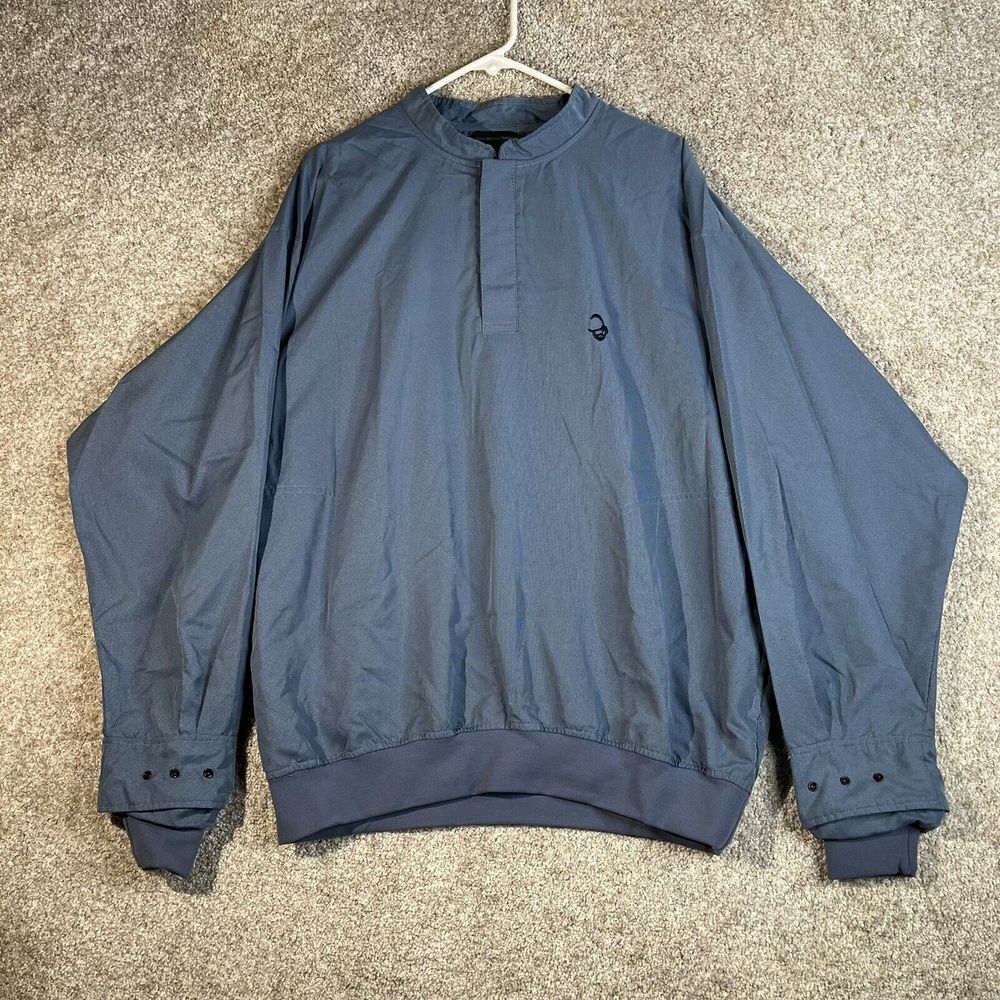 Zero Restriction Golf Outerwear Jacket Men's L Windbreaker Henley‎ Blue